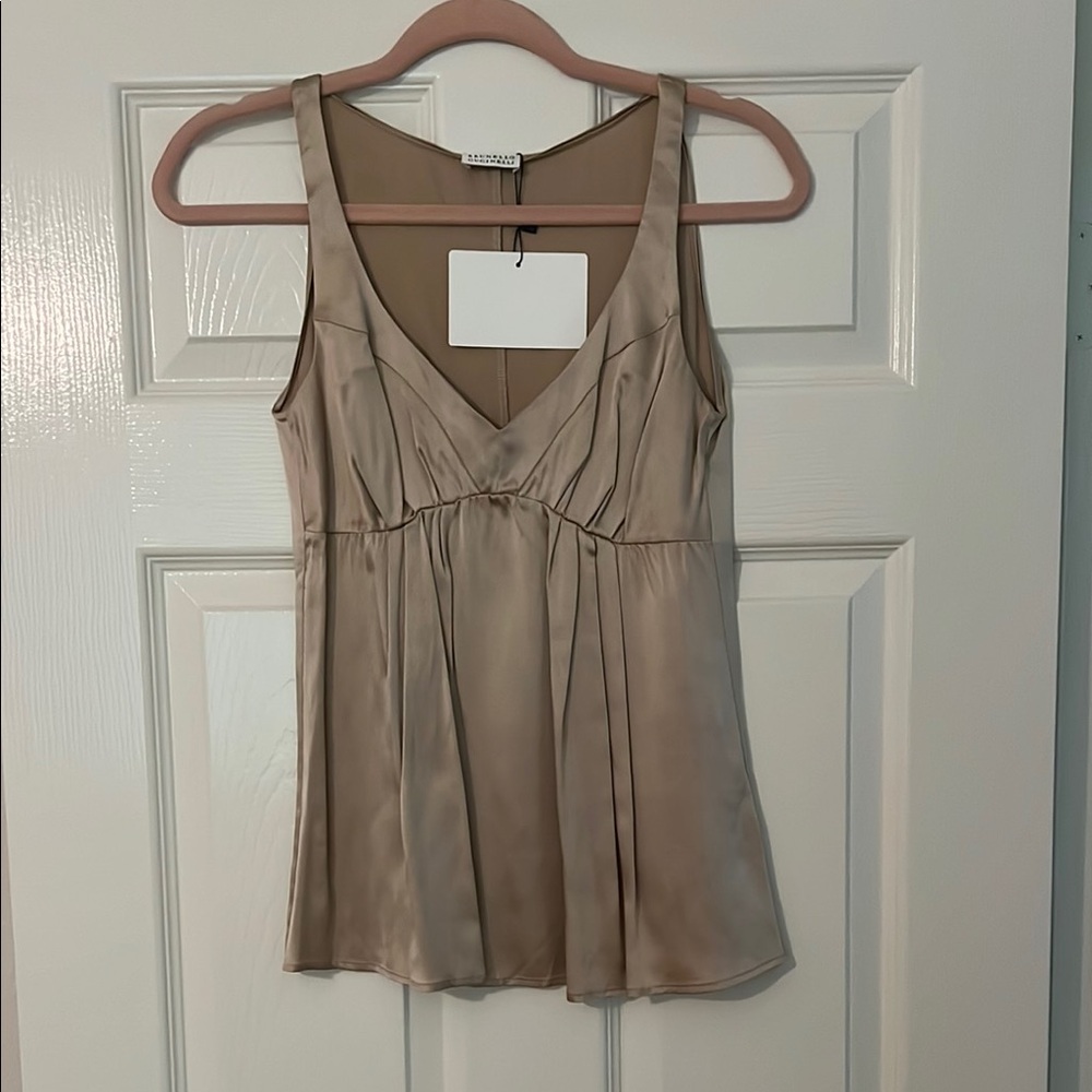 Brunello Cucinelli Satin Beige Camisole